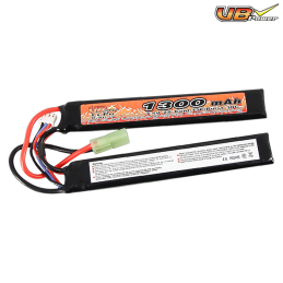 VB Power - Batterie Li-Po 7,4v 1300mAh 25C, 2 sticks, cranestock, tamiya - VB5820123