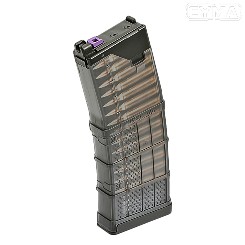 Cyma by EMG - Chargeur Lancer L5 5.56 AWN 30 billes pour CGS, MWS GBBR, Green Gas - LC-MG-0002-BK