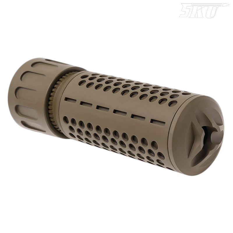 5KU - Silencieux KAC 556 CQB QD (Quick Detach), 14mm CCW, Tan - 5KU-204-T