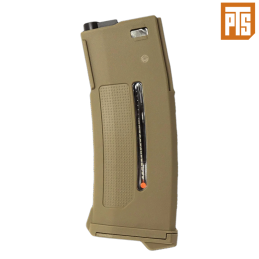 PTS Syndicate - Chargeur EPM1 RX mid-cap 250 billes, M4, SCAR, Dark Earth - PT167450313