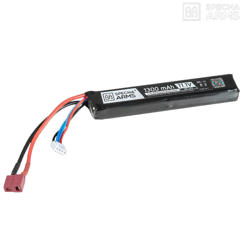 Specna Arms - Batterie LiPo 11,1v 1300mAh 20/40C, 1 stick, dean - SPE-06-024612