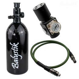 Balystik - Pack HPA bouteille 0.8L, flexible Olive Drab, régulateur HPR800C, US