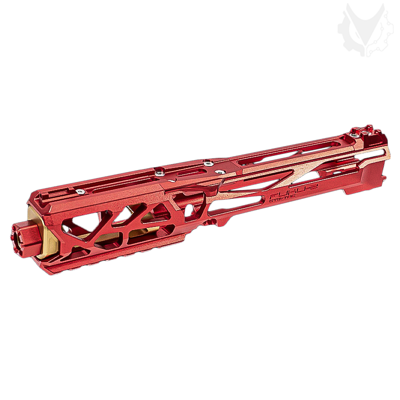 CTM.TAC -  Upper Receiver FUKU-2, SKELETON, pour AAP-01, rouge/or