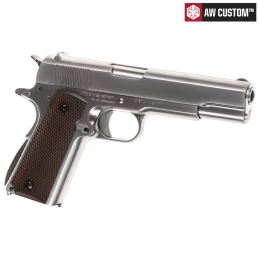 Armorer Works by Cybergun - Réplique COLT 1911, GBB, blowback, chromé