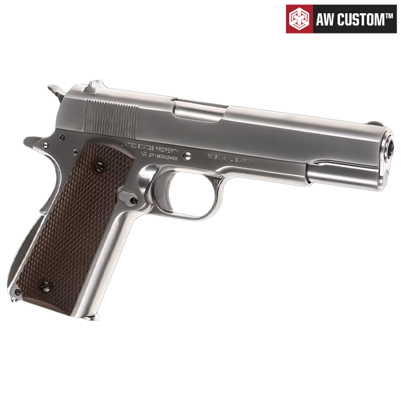 Armorer Works by Cybergun - Réplique COLT 1911, GBB, blowback, chromé