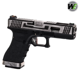 WE - Réplique G-Force 17, blowback, green gas, chromé