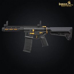 Lancer Tactical - Réplique LT-32 M4 Gen2 M-Lok NSR™, Hellion noir/or, pack complet - NLK9105