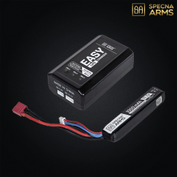Specna Arms - Pack EASY™ Chargeur de Batterie LiPo + LiPo 11.1v 1000mAh - SPE-06-040192