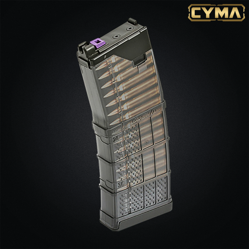 Cyma by EMG - Chargeur Lancer L5 5.56 AWN 30 billes pour CGS, MWS GBBR, Green Gas - LC-MG-0002-BK