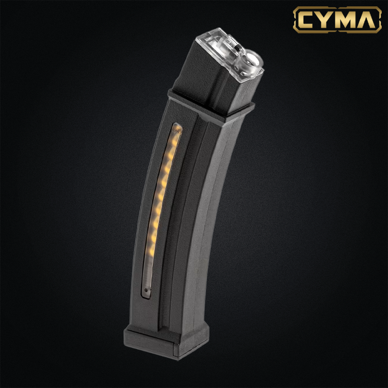 Cyma - Chargeur mid-cap 130 billes, douilles apparentes, pour MP5 - C.295