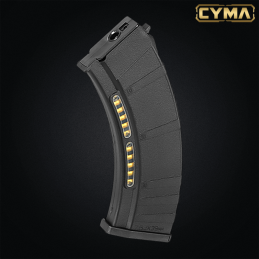Cyma - Chargeur mid-cap 200 billes en polymères pour CM.103, AK AEG - C.310