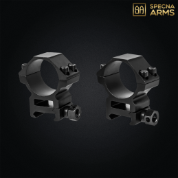 Specna Arms - Anneaux de montage weaver 30mm, low profile - SPE-10-048458