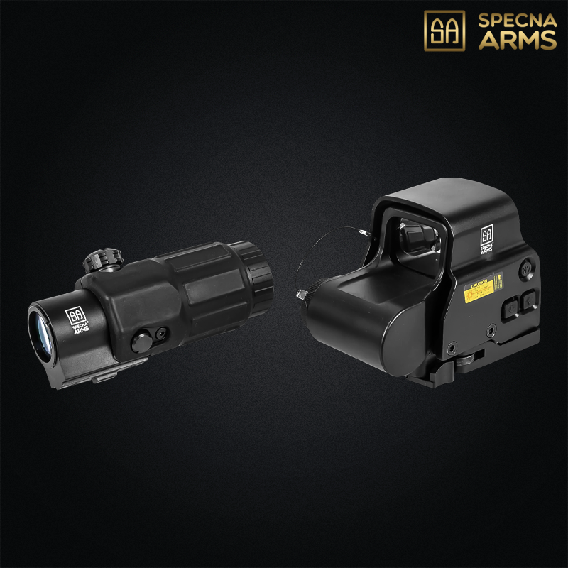 Specna Arms - Viseur point rouge et vert Holo CORE™ avec magnifier 3x22mm - SPE-10-043855