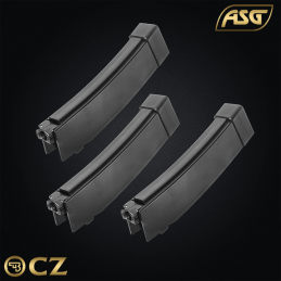 ASG - Pack de 3 chargeurs mid-cap 75 billes pour CZ™ Scorpion™ EVO - 17844