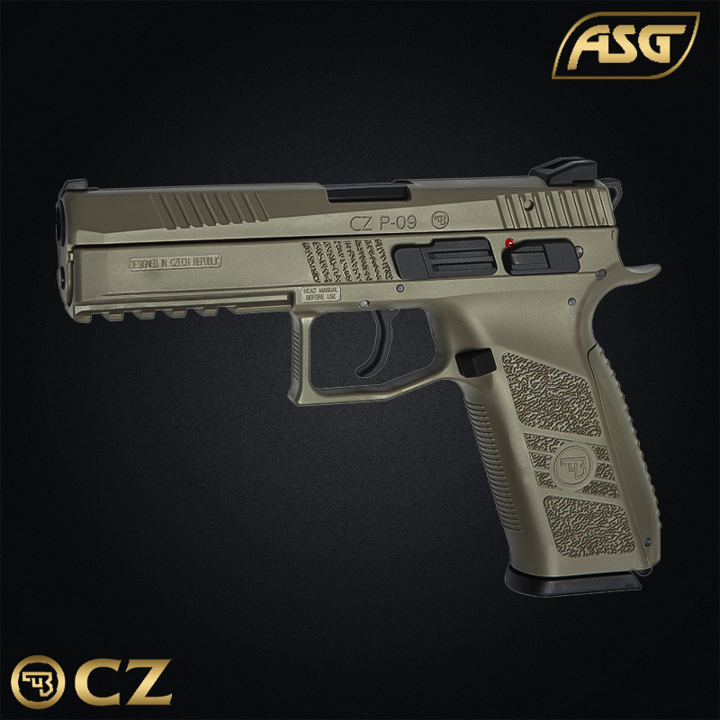ASG - Réplique de poing CZ™ P-09, blowback, Green Gas, FDE - 18137