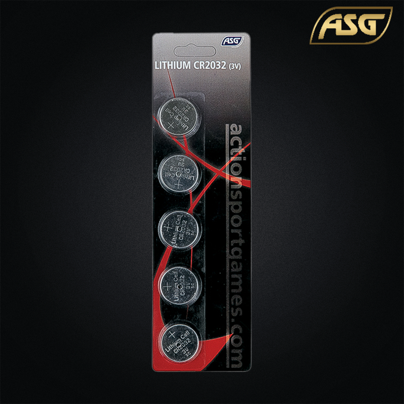 ASG - Pack de 5 piles CR2032 Lithium 3v - 16692