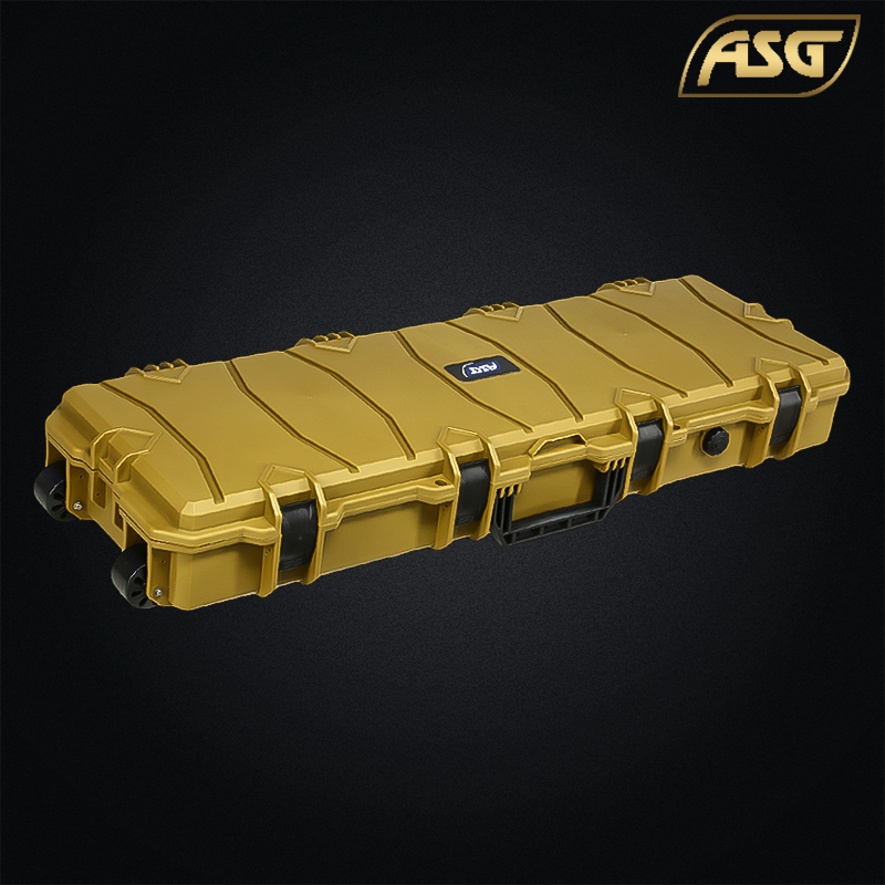 ASG - Mallette waterproof 1000 x 350 x 140mm avec Roulettes, RAL8000 - 19835