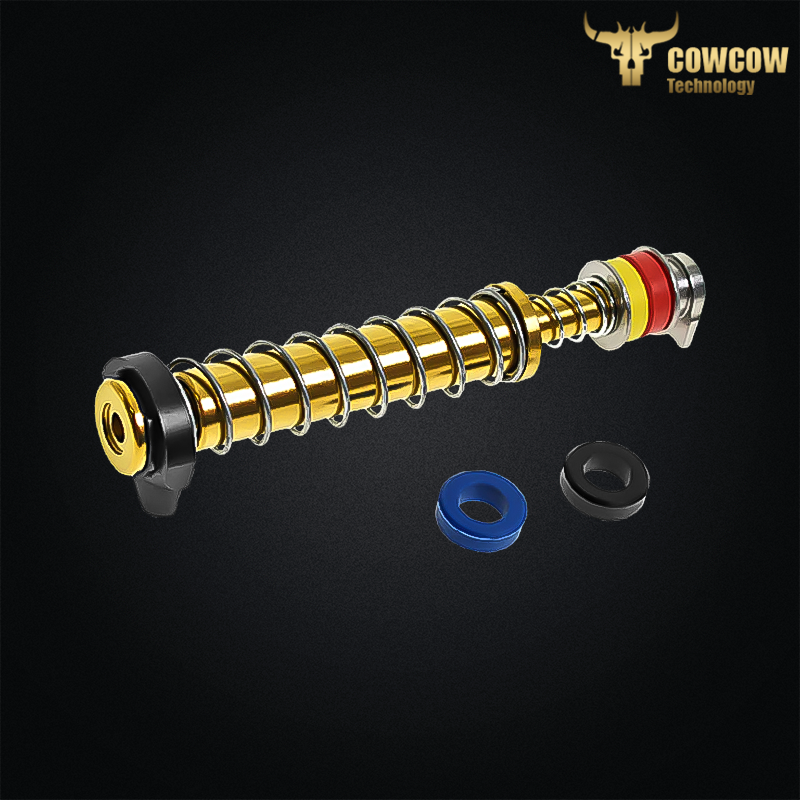 Cowcow - Set guide-ressorts de rappel pour G17 Gen4 Tokyo Marui, or - CCT-TMG-059