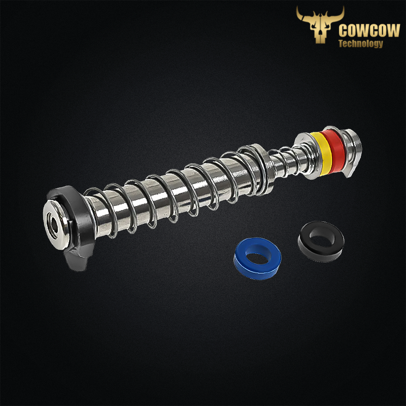 Cowcow - Set guide-ressorts de rappel pour G17 Gen4 Tokyo Marui, chromé - CCT-TMG-057