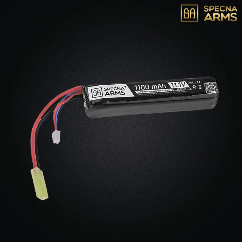Specna Arms - Li-Po 11,1v 1100mAh 20/40C, 1 stick, Tamiya - SPE-06-022018