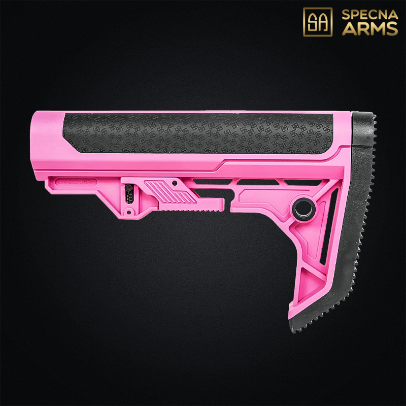 Specna Arms - Crosse tactique SAAS™ Light OPS pour M4, M16 AEG, rose - SPE-09-046714