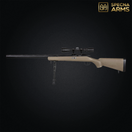 Specna Arms by Wellpro - Réplique sniper SA-S12 Edge™, pack complet, tan - SPE-03-039584