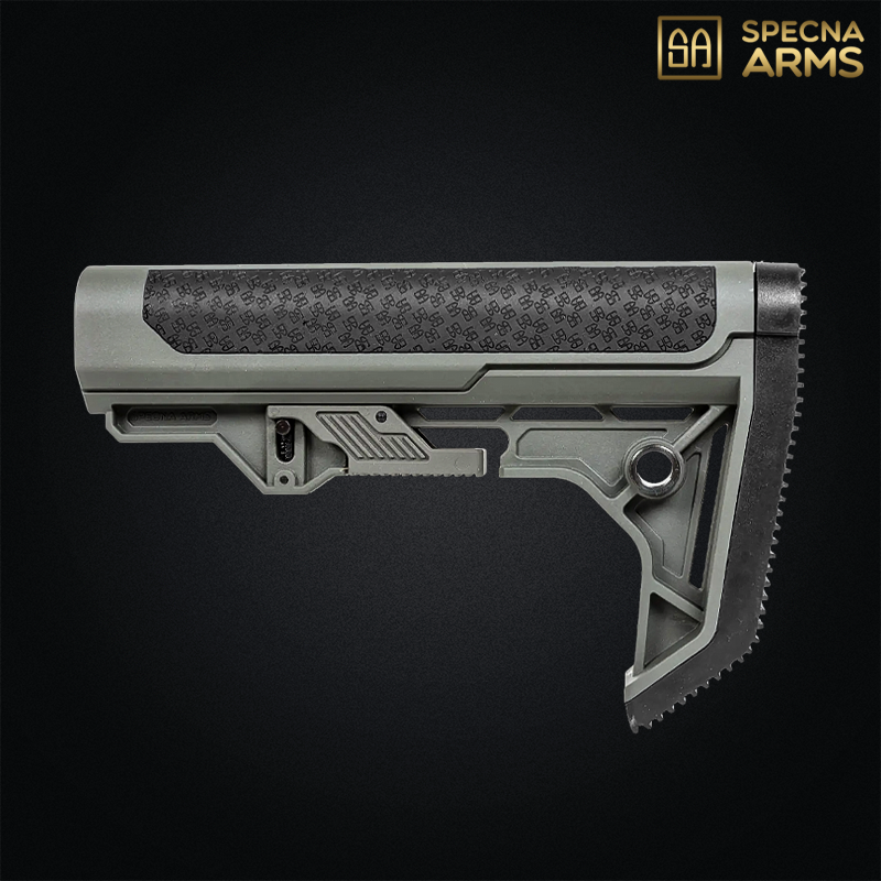 Specna Arms - Crosse tactique SAAS™ Light OPS pour M4, M16 AEG, Olive Drab - SPE-09-046713