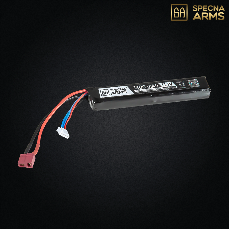 Specna Arms - Batterie LiPo 11,1v 1300mAh 20/40C, 1 stick, dean - SPE-06-024612