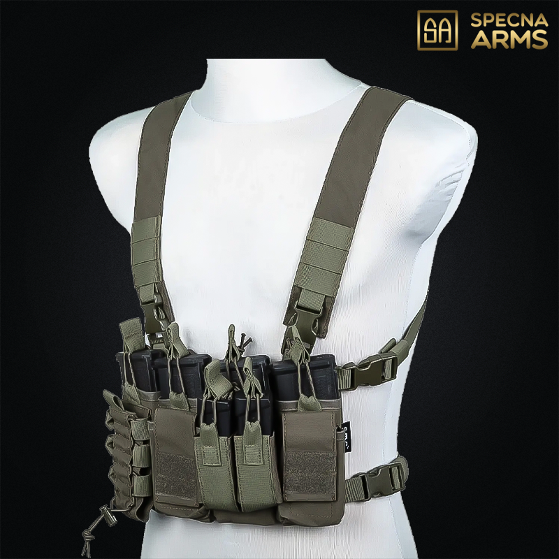 Specna Arms - Tactical chest rig SATAC™, Olive Drab - SPE-18-041871
