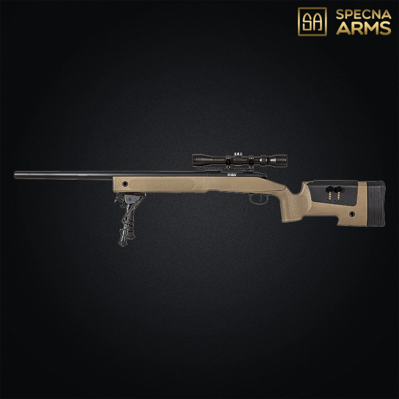 Specna Arms - Réplique sniper SA-S02 Core™, pack complet, Tan - SPE-03-026055