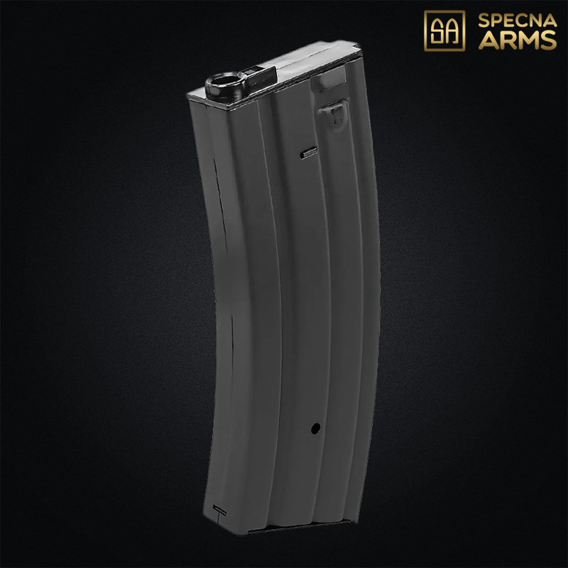 Specna Arms - Chargeur mid-cap métal 120 billes pour M4, noir - SPE-05-046349