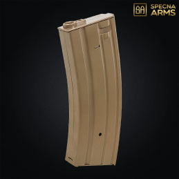 Specna Arms - Chargeur mid-cap métal 120 billes pour M4, Dark Earth - SPE-05-046350