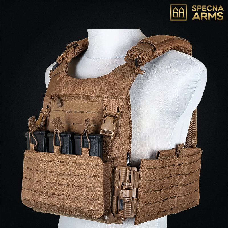 Specna Arms - Plate carrier SATAC™ QRB, laser cut, tan - SPE-18-041878
