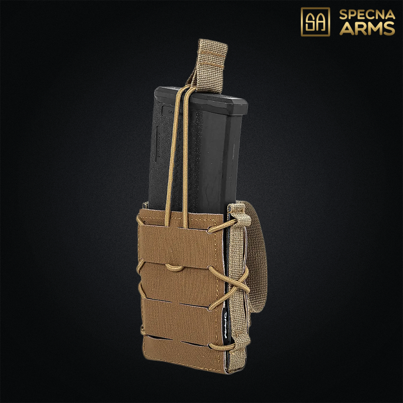 Specna Arms - Poche Open SATAC™ pour chargeur M4, AK, G36, MOLLE, Tan - SPE-19-041833