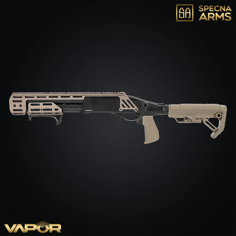 Specna Arms - Fusil à pompe SA-VGS2 VAPOR™, M-Lok, 3-6 Burst, Green Gas, Half-Tan - SPE-02-047920