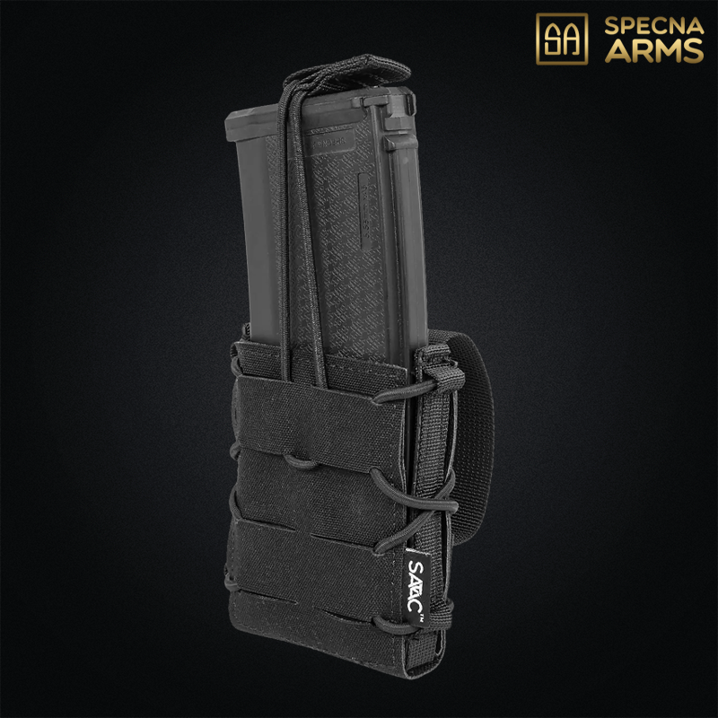 Specna Arms - Poche Open SATAC™ pour chargeur M4, AK, G36, MOLLE, noir - SPE-19-041831