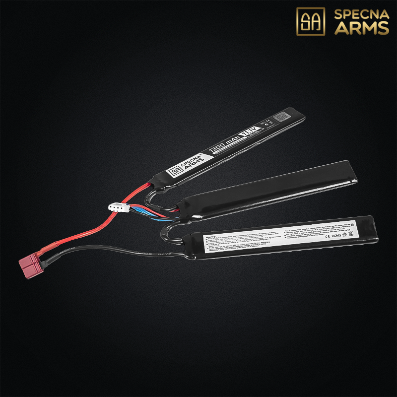 Specna Arms - Li-Po 11,1v 1300mAh 15/30C C, 3 sticks, dean - SPE-06-024611