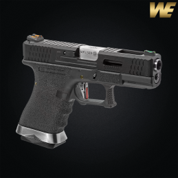WE - Réplique G-Force 19 GBB, Green Gas, noir et chromé