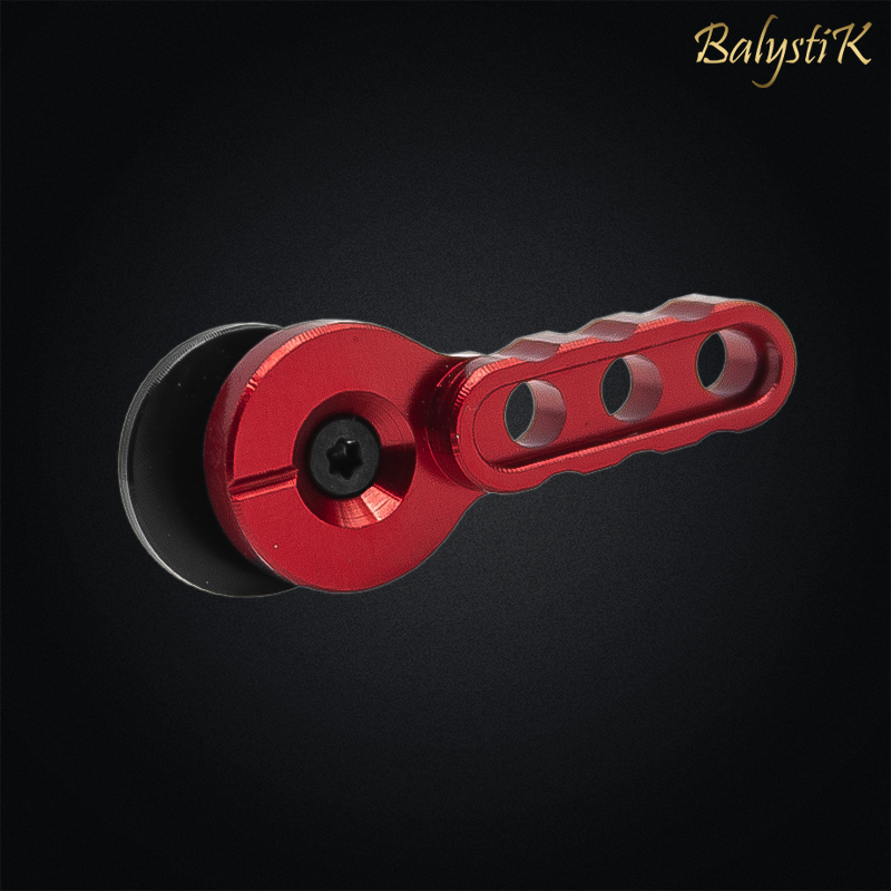 Balystik - Sélecteur de tir custom rouge, pour M4, AR15