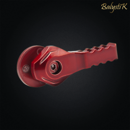 Balystik - Sélecteur de tir Custom Fluted, canelé, rouge, pour M4, AR15