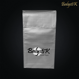 Balystik - Sac de protection ignifugé pour batterie Li-Po, taille S