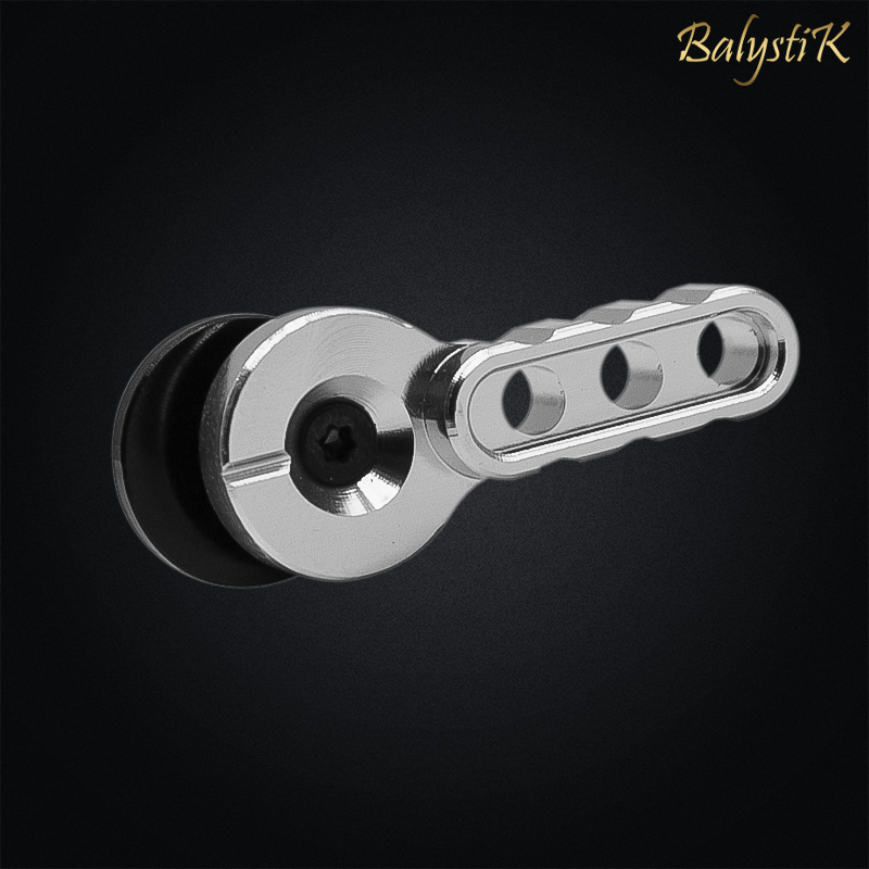 Balystik - Sélecteur de tir custom chromé, pour M4, AR15