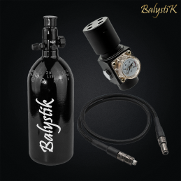 Balystik - Pack HPA bouteille 0.8L, flexible, régulateur HPR800C, US