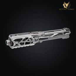 CTM.TAC - Upper receiver FUKU-2, SKELETON, pour AAP-01, gris/noir