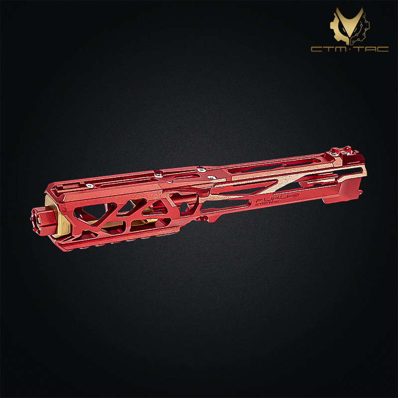 CTM.TAC -  Upper Receiver FUKU-2, SKELETON, pour AAP-01, rouge/or