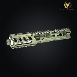 CTM.TAC - Upper receiver Fuku-2, Long Cutout, pour AAP-01, Army Green