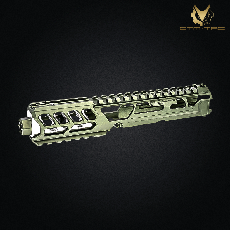 CTM.TAC - Upper receiver Fuku-2, Long Cutout, pour AAP-01, Army Green