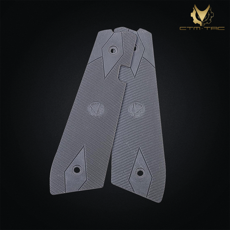 CTM.TAC - Grip panels avec magazine release pour AAP-01, gris