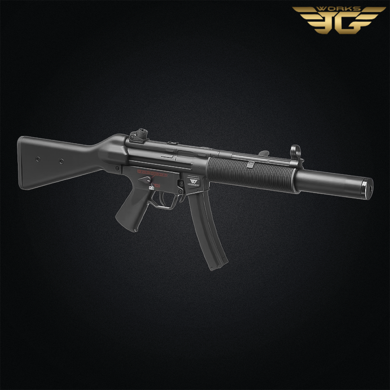 Jing Gong - Réplique SMG MP5 SD5, pack complet Airsoft