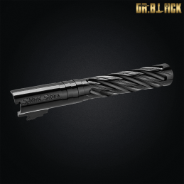 Dr.Black - Outer barrel "Spiral Storm" pour Hi-capa 5.1, noir
